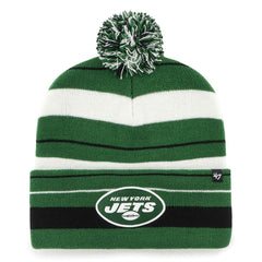 New York Jets '47 Powerline Cuffed Knit Hat with Pom - Green Hats