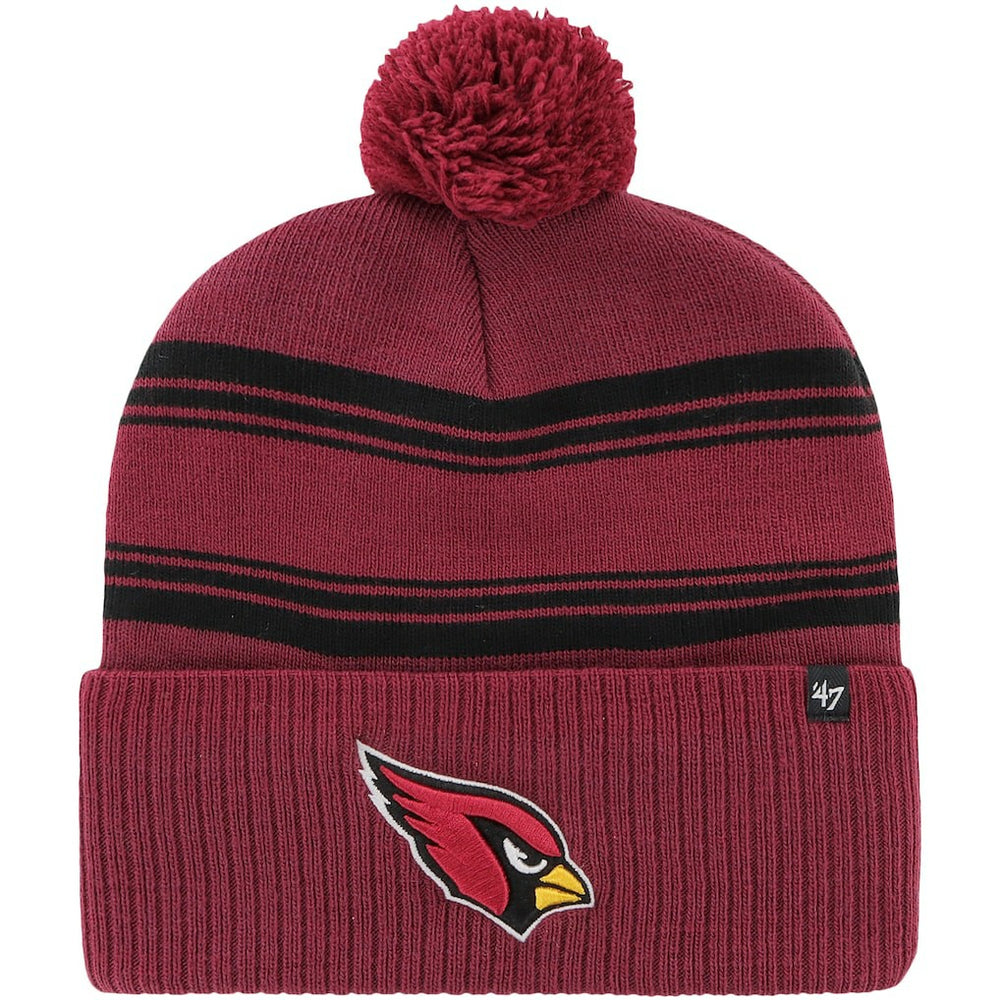 Arizona Cardinals '47 Fadeout Cuffed Knit Hat with Pom - Cardinal Hats