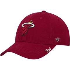 Miami Heat '47 Women's Miata Clean Up Adjustable Hat Red - 47 brand