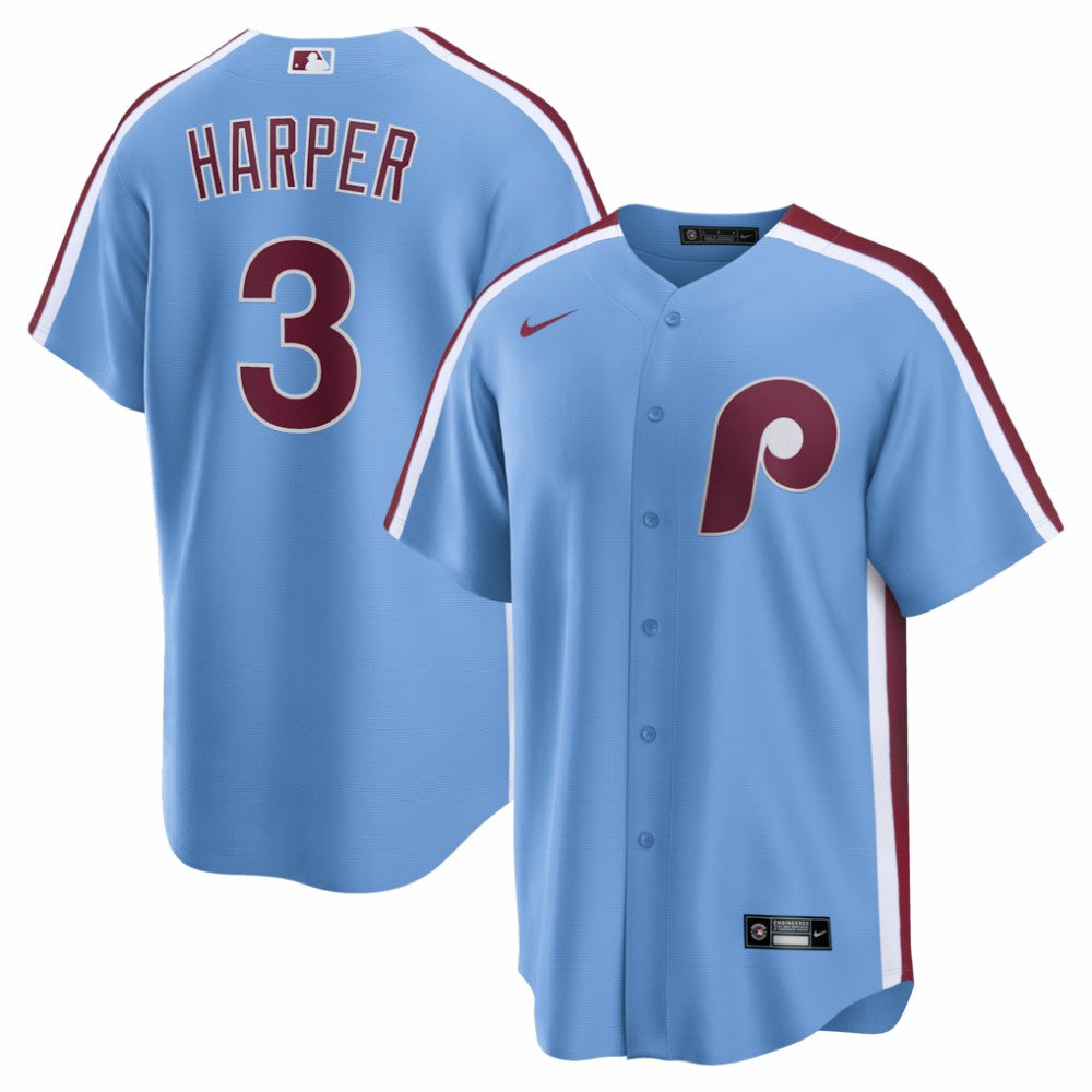 Bryce Harper Philadelphia Phillies Nike Alternate Replica Jersey - Light Blue Jerseys