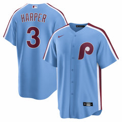Bryce Harper Philadelphia Phillies Nike Alternate Replica Jersey - Light Blue Jerseys