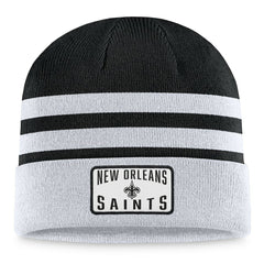 New Orleans Saints Logo Cuffed Knit Hat - Heather Gray Hats