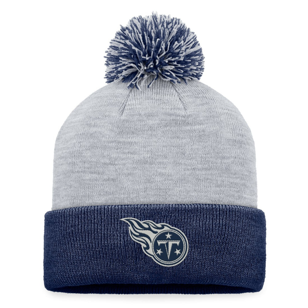 Tennessee Titans Women's Cuffed Knit Hat with Pom - Gray Hats