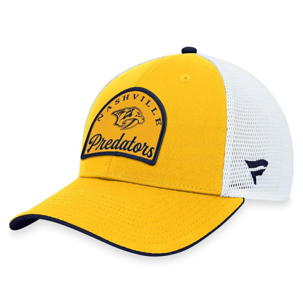 Nashville Predators Fanatics Fundamental Adjustable Hat - Gold/White | US 200010120