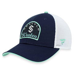 Seattle Kraken Fanatics Fundamental Adjustable Hat - Deep Sea Blue/White | US 200010128