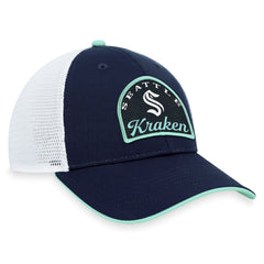 Seattle Kraken Fanatics Fundamental Adjustable Hat - Deep Sea Blue/White | US 200010128