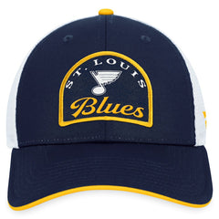 St. Louis Blues Fanatics Fundamental Adjustable Hat - Navy/White | US 200010129