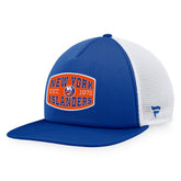 New York Islanders Fanatics Foam Front Patch Trucker Snapback Hat - Royal/White | US 200010206