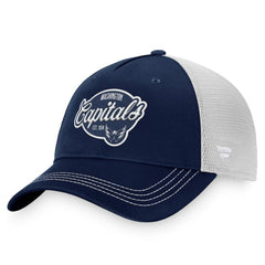 Washington Capitals Fanatics Women's Fundamental Trucker Adjustable Hat - Navy/White | US 200010217
