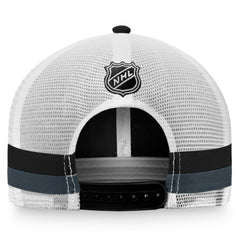 Vegas Golden Knights Fanatics Fundamental Striped Trucker Adjustable Hat - Black/White | US 200010350