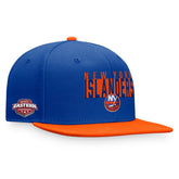 New York Islanders Fanatics Fundamental Colorblocked Snapback Hat - Royal/Orange | US 200010396