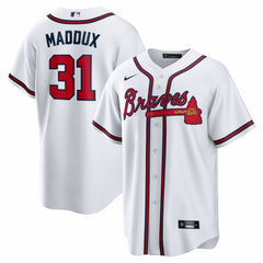 Greg Maddux Atlanta Braves Nike Home Retired Player Replica Jersey - White Jerseys