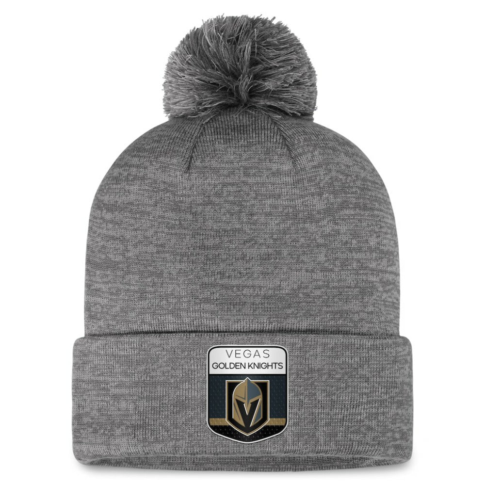 Vegas Golden Knights Fanatics Authentic Pro Home Ice Cuffed Knit Hat with Pom - Gray | US 200011178
