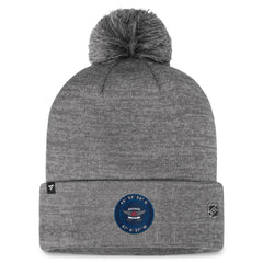 Winnipeg Jets Fanatics Authentic Pro Home Ice Cuffed Knit Hat with Pom - Gray | US 200011196