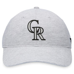 Colorado Rockies Fanatics Logo Adjustable Hat - Gray Hats