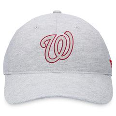 Washington Nationals Fanatics Logo Adjustable Hat - Gray Hats