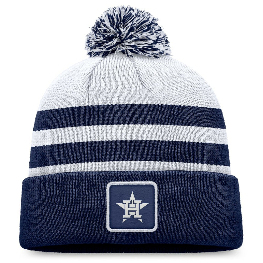 Houston Astros Fanatics Cuffed Knit Hat with Pom - Gray Hats