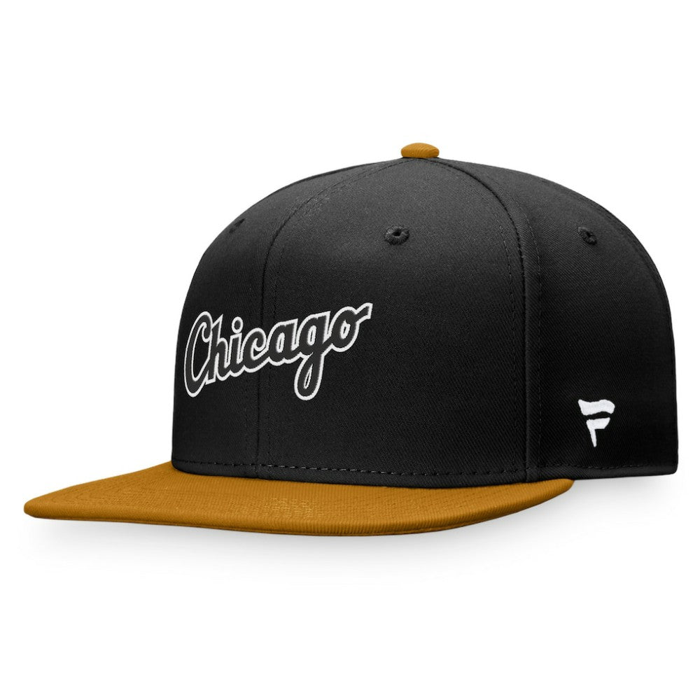 Chicago White Sox Fanatics Fitted Hat - Black/Khaki Hats