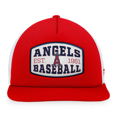 Los Angeles Angels Fanatics Foam Front Patch Trucker Snapback Hat - Red Hats