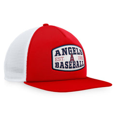 Los Angeles Angels Fanatics Foam Front Patch Trucker Snapback Hat - Red Hats
