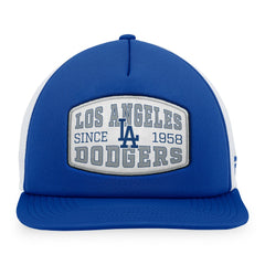 Los Angeles Dodgers Fanatics Foam Front Patch Trucker Snapback Hat - Royal Hats