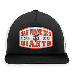 San Francisco Giants Fanatics Foam Front Patch Trucker Snapback Hat - Black Hats