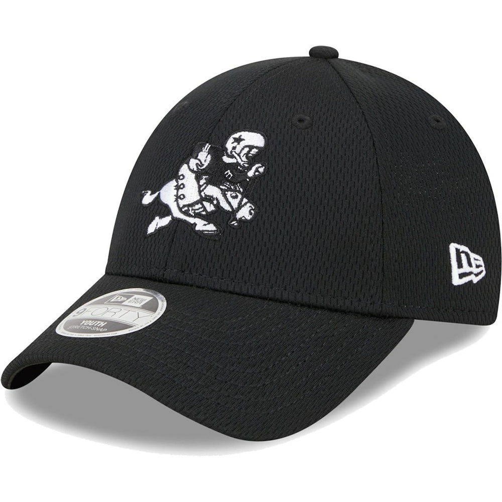 Dallas Cowboys New Era Youth Retro Joe Main B-Dub 9FORTY Adjustable Hat - Black Hats