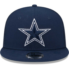 Dallas Cowboys New Era Youth Main Trucker 9FIFTY Snapback Hat - Navy Hats
