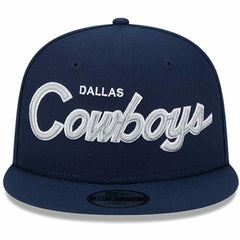 Dallas Cowboys New Era Youth Main Script 9FIFTY Snapback Hat - Navy Hats