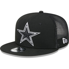 Dallas Cowboys New Era Youth Main B-Dub 9FIFTY Trucker Adjustable Hat - Black Hats