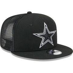 Dallas Cowboys New Era Youth Main B-Dub 9FIFTY Trucker Adjustable Hat - Black Hats
