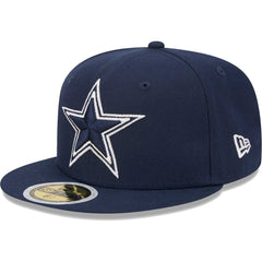 Dallas Cowboys New Era Youth Main 59FIFTY Fitted Hat - Navy Hats