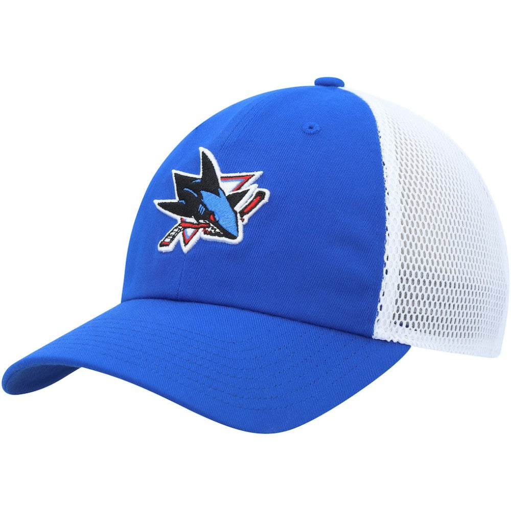 San Jose Sharks adidas Color Pop Trucker Adjustable Hat - Blue | US 200012369