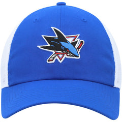San Jose Sharks adidas Color Pop Trucker Adjustable Hat - Blue | US 200012369