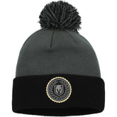 Vegas Golden Knights adidas Women's Laurel Cuffed Knit Hat with Pom - Gray | US 200012419