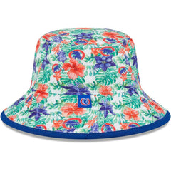 Chicago Cubs New Era Tropic Floral Bucket Hat Hats
