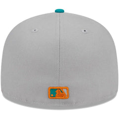 Chicago Cubs New Era 59FIFTY Fitted Hat - Gray/Teal Hats