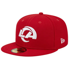 Los Angeles Rams New Era 1990 Hawaii Pro Bowl Main Patch 59FIFTY Fitted Hat - Scarlet Hats