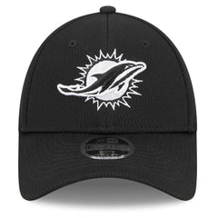 Miami Dolphins New Era Youth Main B-Dub 9FORTY Adjustable Hat - Black Hats