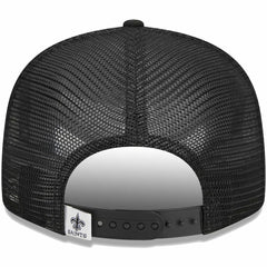 New Orleans Saints New Era Main Trucker 9FIFTY Snapback Hat - Black Hats