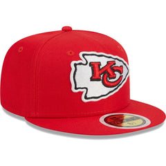 Kansas City Chiefs New Era Youth Main 59FIFTY Fitted Hat - Red Hats