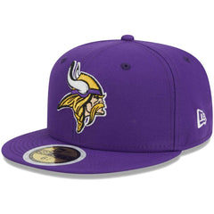 Minnesota Vikings New Era Youth Main 59FIFTY Fitted Hat - Purple Hats
