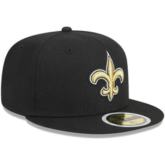 New Orleans Saints New Era Youth Main 59FIFTY Fitted Hat - Black Hats