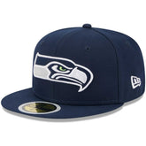 Seattle Seahawks New Era Youth Main 59FIFTY Fitted Hat - College Navy Hats