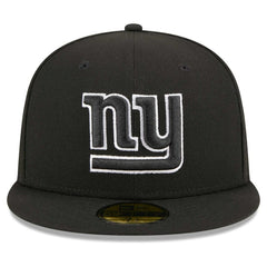New York Giants New Era Main Patch 59FIFTY Fitted Hat - Black Hats