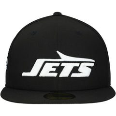 New York Jets New Era Main Patch 59FIFTY Fitted Hat - Black Hats