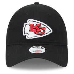 Kansas City Chiefs New Era Women's Main Core Classic 2.0 9TWENTY Adjustable Hat - Black Hats