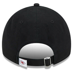 Kansas City Chiefs New Era Women's Main Core Classic 2.0 9TWENTY Adjustable Hat - Black Hats