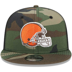Cleveland Browns New Era Youth Main Trucker 9FIFTY Snapback Hat - Camo Hats