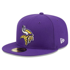 Minnesota Vikings New Era Main Patch 59FIFTY Fitted Hat - Purple Hats